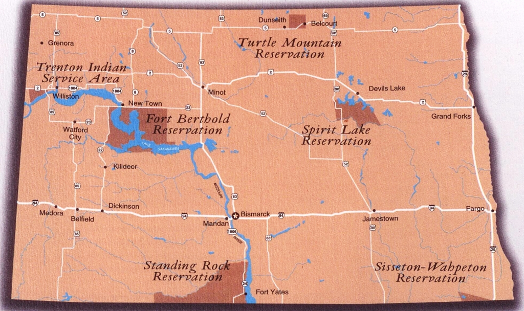 ND Tribal Nations Map 